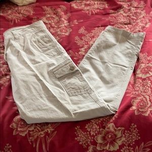 Eddie Bauer Khaki Cargo Straight Pants size 10